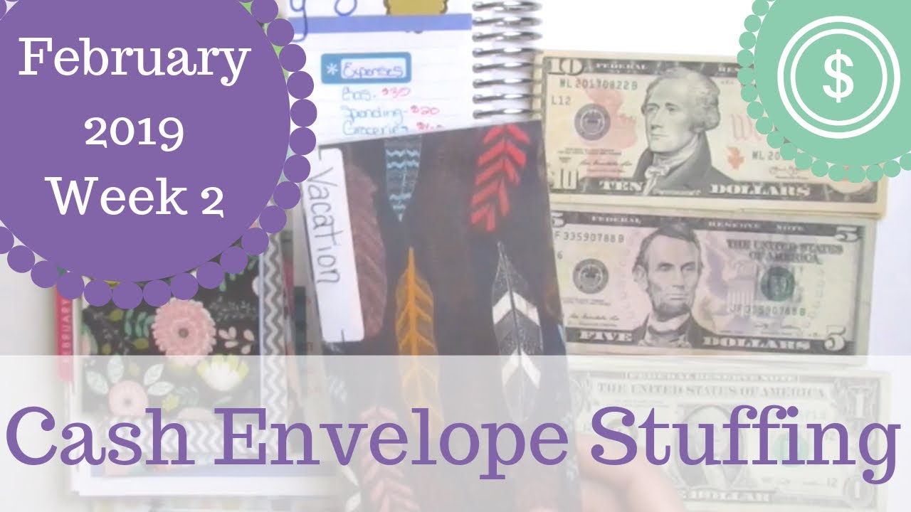 CASH ENVELOPE STUFFING! || February 2019 - Week 2 || Dave Ramsey Inspired