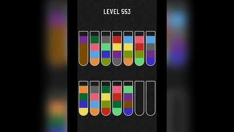 Water sort puzzle level 553