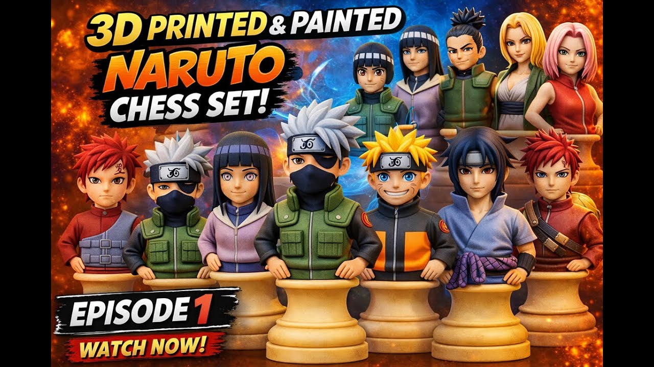 ♟️ Naruto: Battle of Kings Chess Set・ 3D File for 3D printing