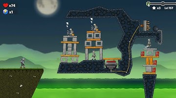 Boom Stick: Bazooka Puzzles Android iOS Gameplay level 157