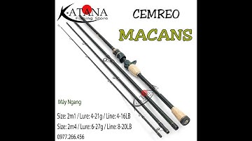 Cần Câu Lure 4 Khúc Cemreo Macans - Giá Tốt - 2m1 2m4