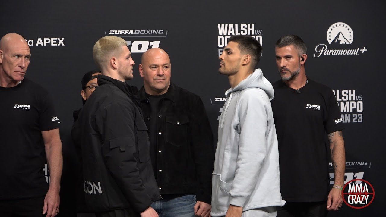 Zuffa Boxing Press Conference Face Off Highlights