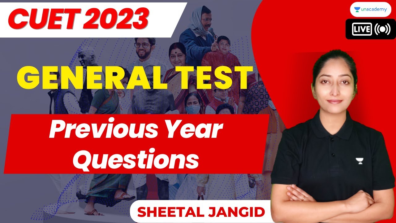 General Test | Previous Year Questions | CUET 2023 | Sheetal Jangid ...