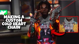 Making A Custom Cold Heart Chain Set In GTA 5 RP (FiveM) | Blender 3D Modeling