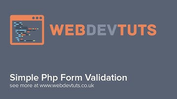 Simple Php Form Validation