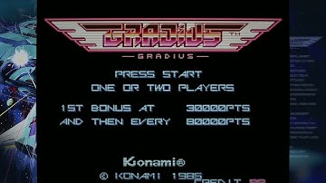 GRADIUS ORIGINS - GRADIUS (1985) - (JP ROM/ORIGINAL/ARCADE) -  1-ALL, NO-MISS