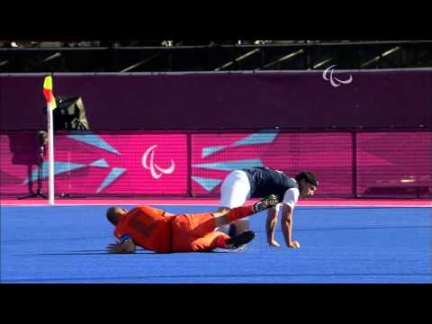 Football 7-a-side - NED vs USA - Men's 5-8 Semi-Final - 1st half - London 2012 Paralympic Games.mp4