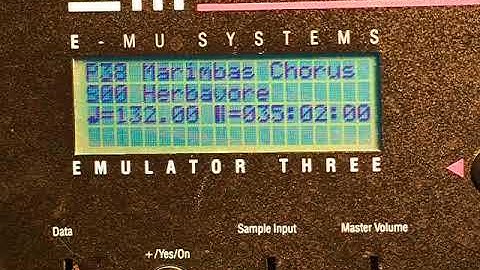 E-Mu Emu Systems Emulator III rackmount E-III E3 demo 3: on board song P1220410