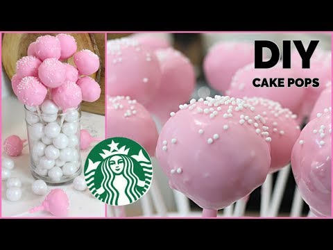 How to Make CAKE POPS | DIY Starbucks Homemade COPYCAT Birthday Cake Pops Recipe