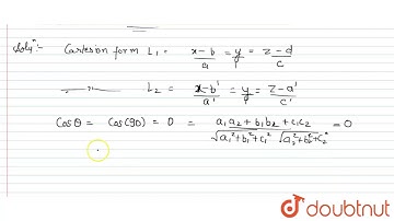 Prove  that the  lines  x=ay +b,z =cy +d  and  x=a