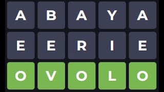 Solving Wordle With 3 Triple Letter Guesses