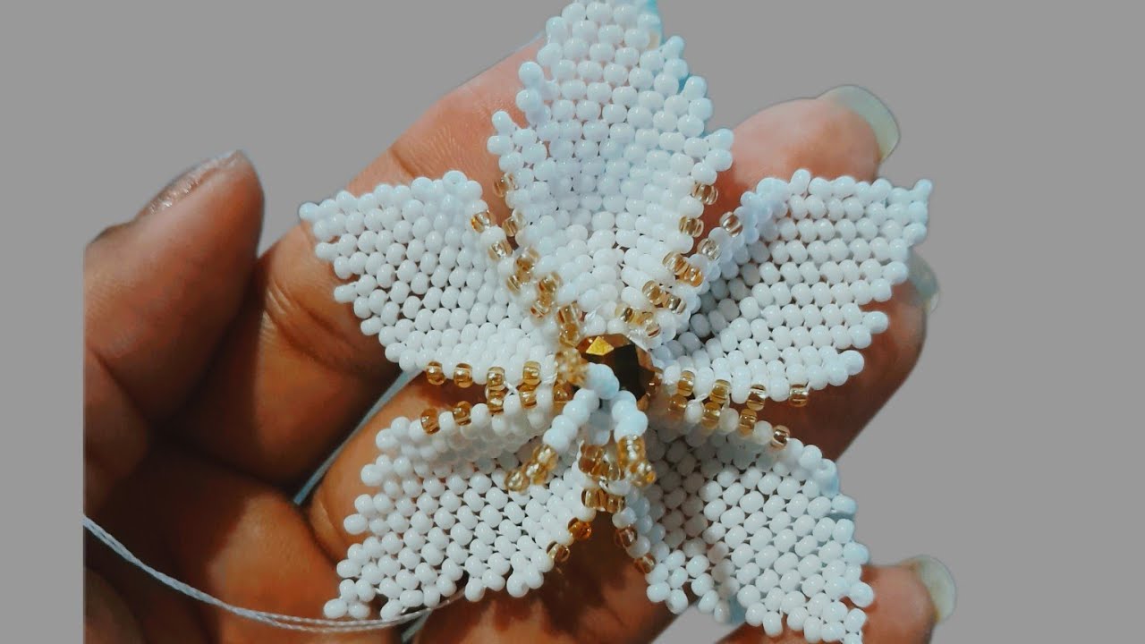 hermosa flor tejida🥰 paso a paso