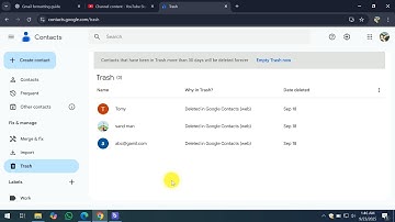 How To Restore Old Contacts in Gmail