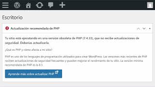 ✅ Cómo Actualizar PHP en WordPress 2026 | Aumenta Velocidad, Seguridad y Rendimiento 🚀