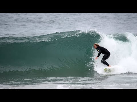 SURFING in SHARK INFESTED water in CALIFORNIA