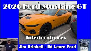 2026 Ford Mustang GT interior choices