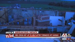 Tornado damage in Dickinson County