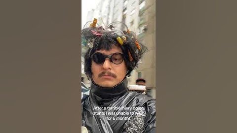 Oliver Tree performing his own stunts for music video #olivertree #stunt #bts
