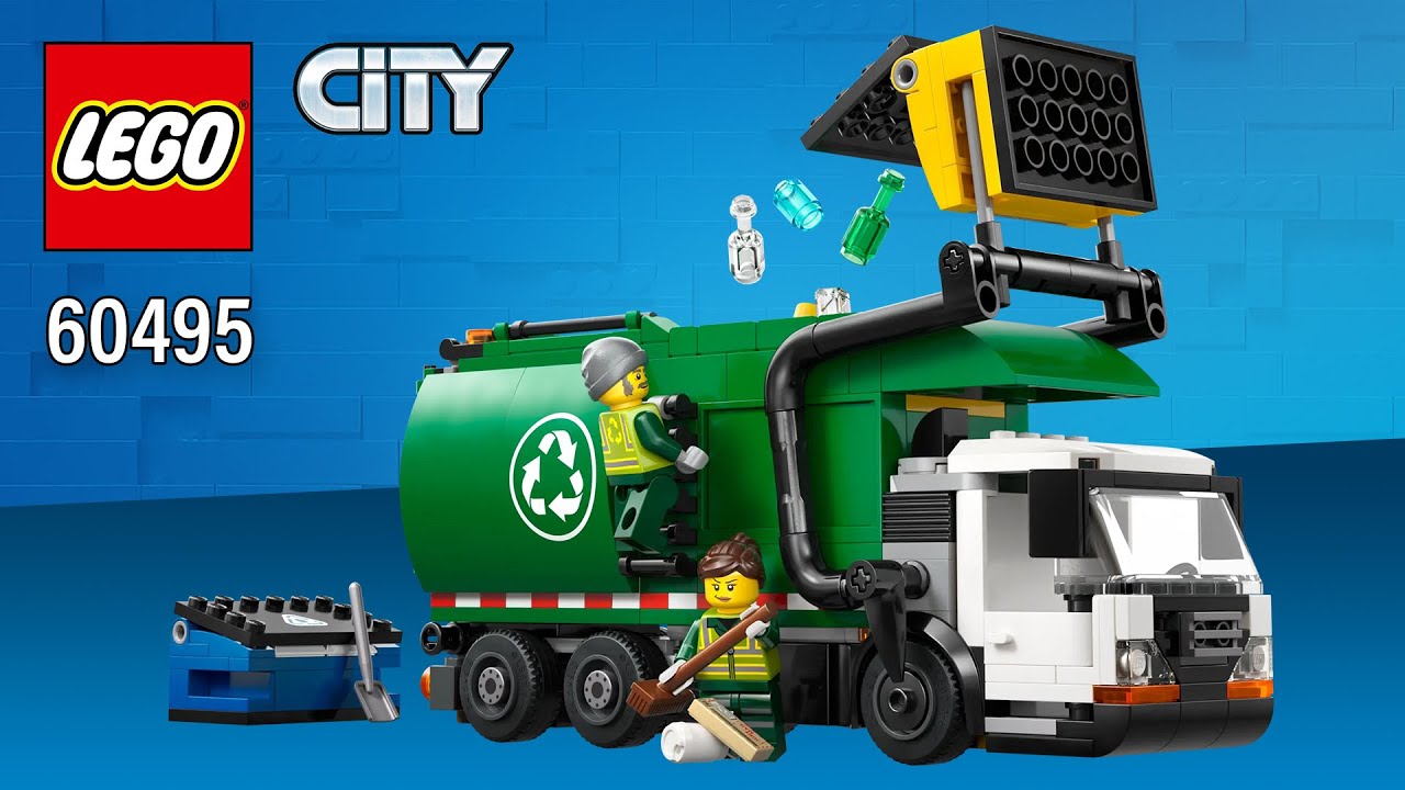 LEGO City Recycling Truck (60495)[434 pcs] Step-by-Step Building Instructions 