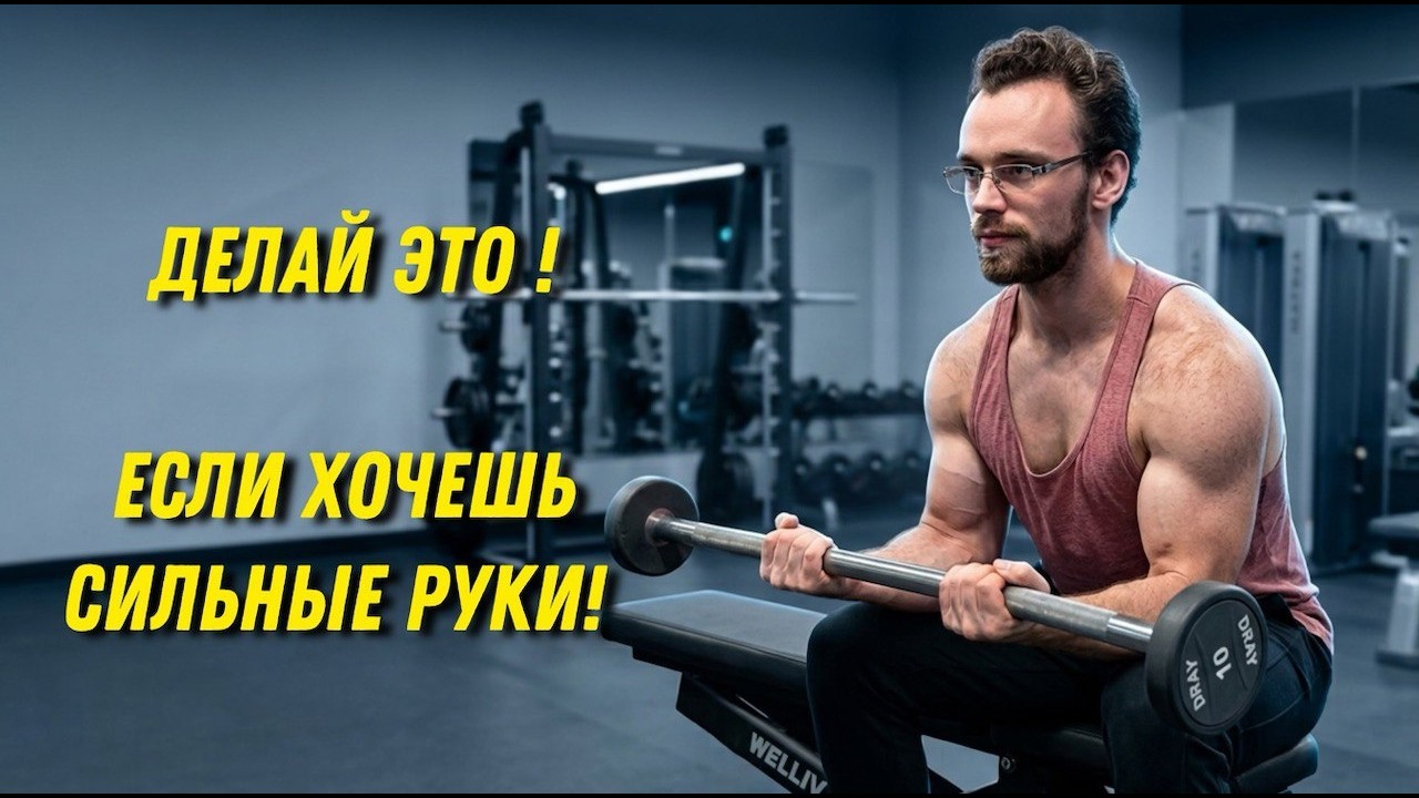 Сгибание кисти, 2 варианта + штанга или гантель!