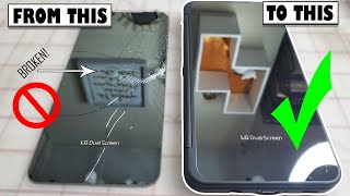 LG V60 ThinQ Dual Screen Repair - How To Repair The Dual Screen Front Glass! (Please Subscribe)