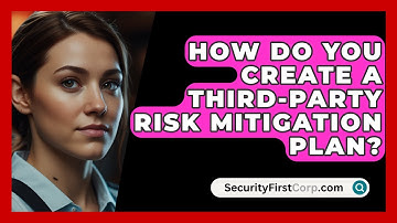 How Do You Create A Third-party Risk Mitigation Plan? - SecurityFirstCorp.com
