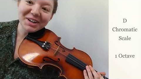 Violin | D Chromatic Scale - 1 Octave