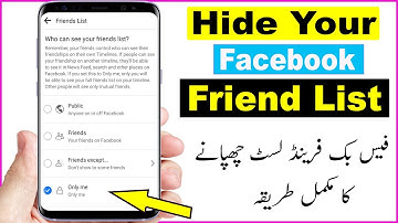 How to Facebook Friend List Hide Easy 2021 | How to lock Facebook friend list 2021 | Hide FB Friends