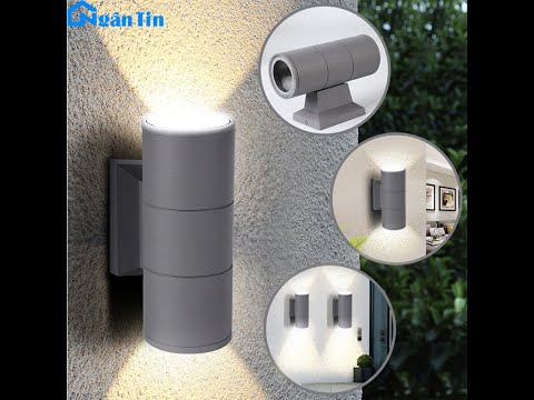 Video Đèn Led treo tường gắn tường trong nhà ngoài trời hắt... - youtube