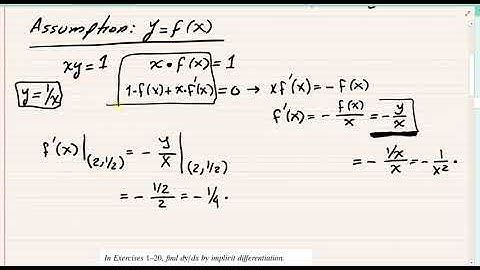 Calculus I - 2.7: Implicit Differentiation