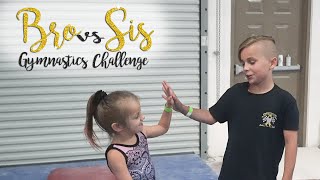 Brother VS Sister Gymnastics Challenge| Kyleigh SGG