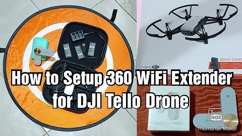 How to Setup 360 WiFi Extender/Repeater for DJI Tello Drone