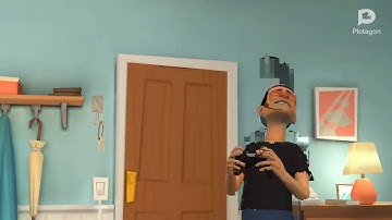 Kid crying over game (warhawk) Made In Plotagon Part 4 To 8