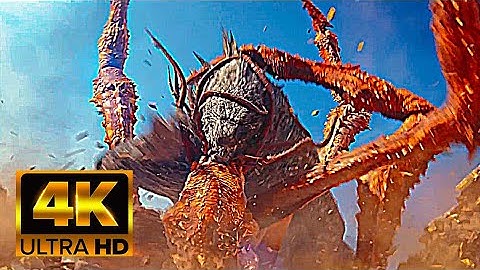 Godzilla x Kong: The New Empire (2024) | Godzilla vs Scylla battle scene [4K]