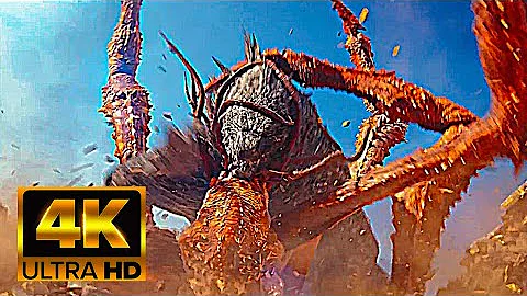 Godzilla x Kong: The New Empire (2024) | Godzilla vs Scylla battle scene [4K]