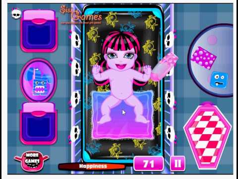 Monster Baby Diaper Change - Monster High game