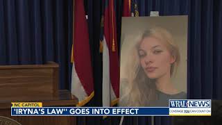 Iryna's law brings changes to NC criminal justice system