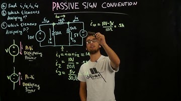 Circuits I - Passive Sign Convention - Example