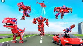 Robot Pesawat Helikopter Berubah Jadi Mobil | Flying Helicolter Robot Car Transform : Robot Games screenshot 4