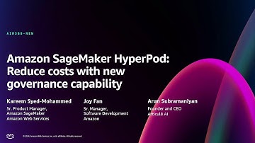 AWS re:Invent 2024-Amazon SageMaker HyperPod: Reduce costs with new governance capability-AIM388-NEW