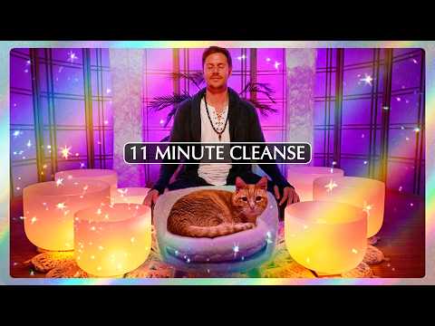 **QUICK** Nighttime Energy Detox Sound Bath (11 Minute Cleanse)