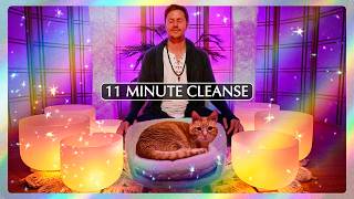 **QUICK** Nighttime Energy Detox Sound Bath (11 Minute Cleanse)