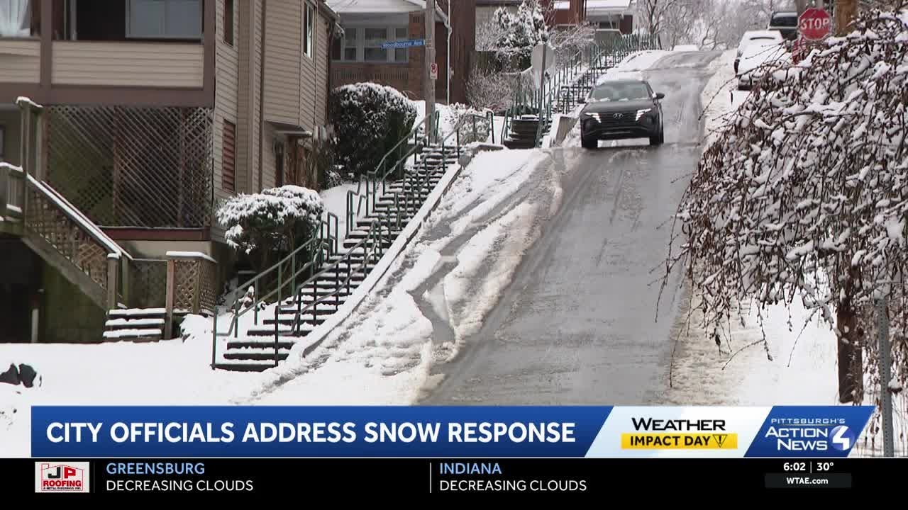 Pittsburgh city officials address snow response