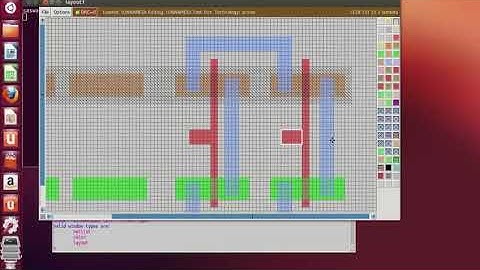 Layout of two input XOR gate in magic