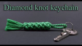 Rope keychain- diamond knot, gaucho pattern