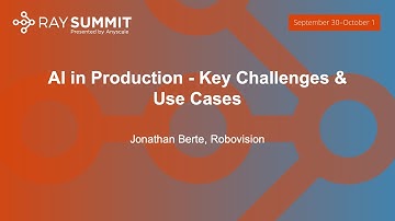 AI In Production Key Challenges and Use Cases - Jonathan Berte Robovision