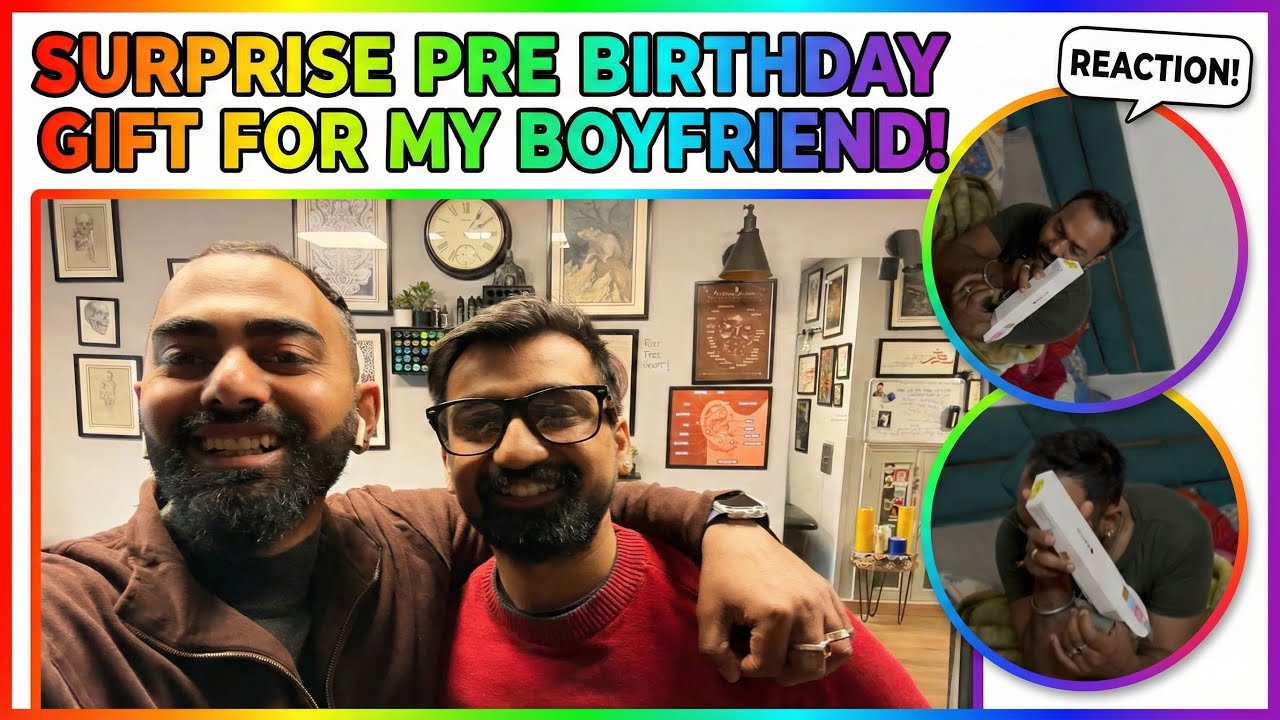 Surprise Pre Birthday For My Boyfriend | Unexpected Reaction #surprise #applewatch #gay #gaycouple 