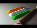 Independence day rangoli 🧡⚪💚 using belan/15 aug rangoli/happy independence day rangoli/rangoli