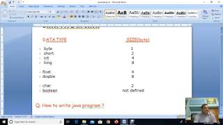 Data Type in Java | How to write Java Program | Compilation & Execution in Java | Learn Java easily