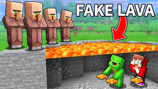 Download Lagu JJ and Mikey Use FAKE LAVA To Prank Villagers in Minecraft (Maizen) MP3